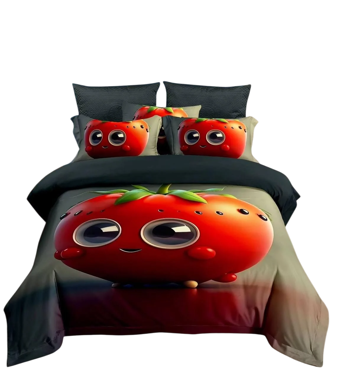 Комплект постільної білизни 50x70 см Темно-синій із червоним