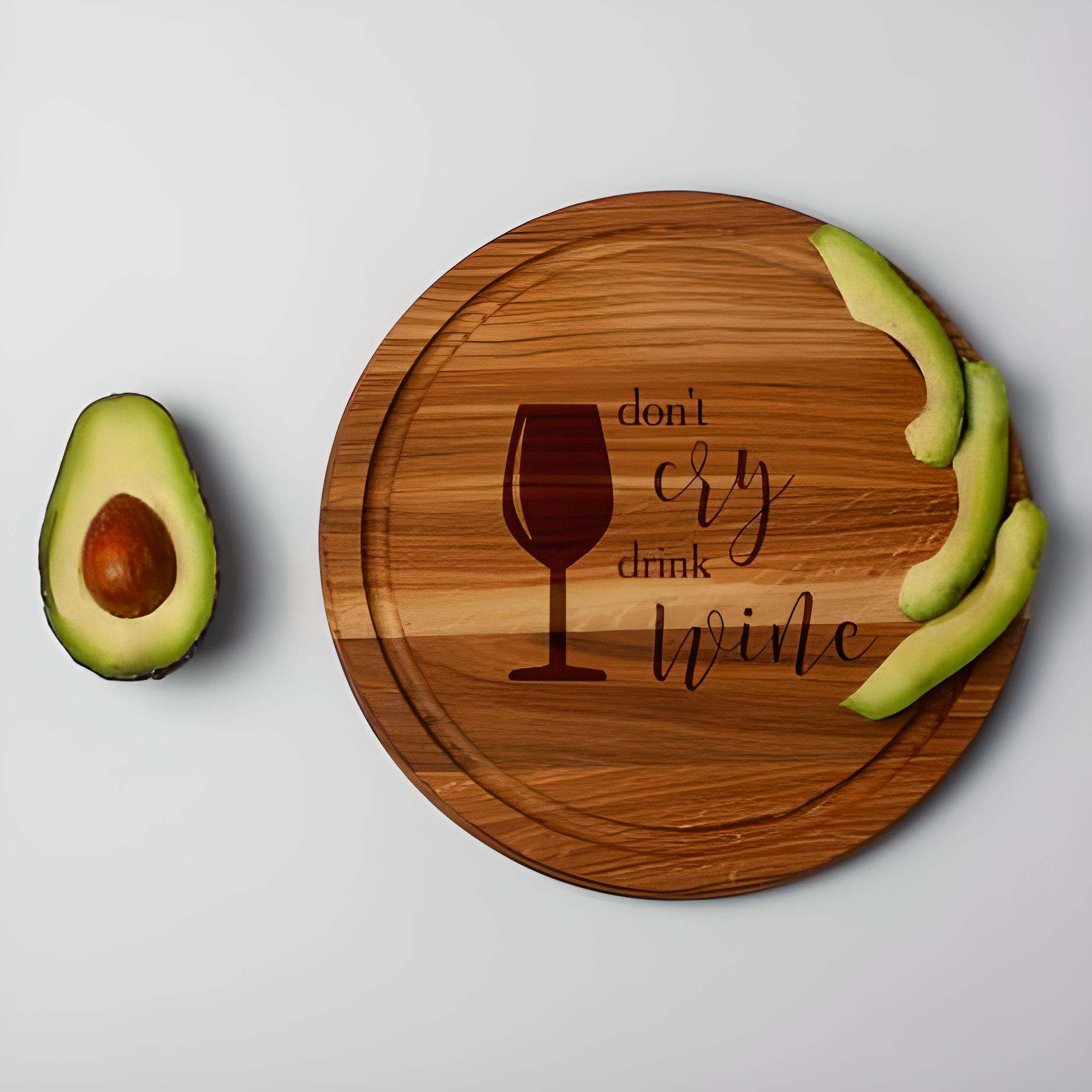 Доска кухонная Don’t cry drink wine 35 см (4-6-4643471) Доска кухонная Don’t cry drink wine 35 см (4-6-4643471)