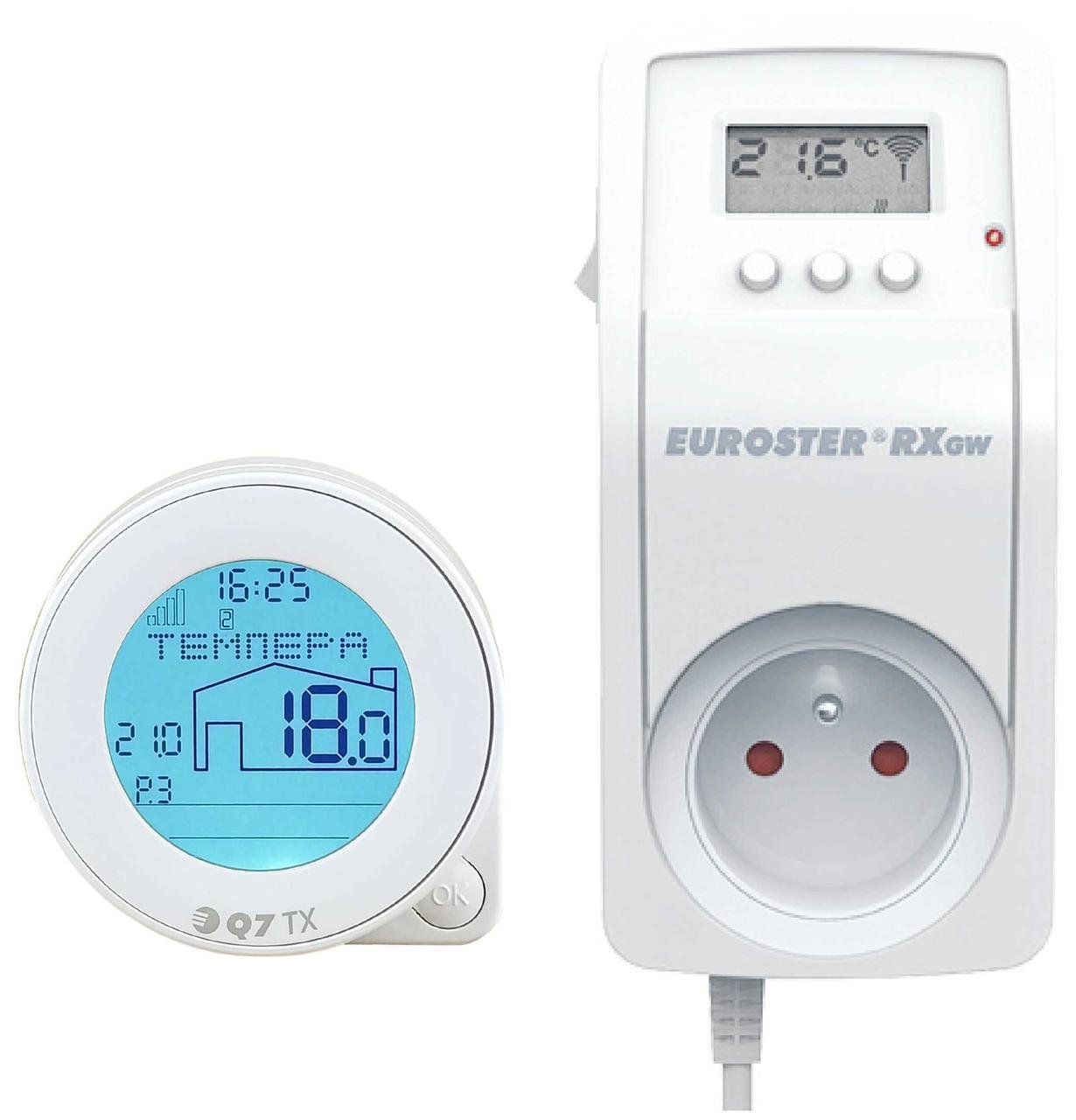 Програматор температури Euroster Q7TXRXGW безпровідний тижневий (28414530) Програматор температури Euroster Q7TXRXGW безпровідний тижневий (28414530)