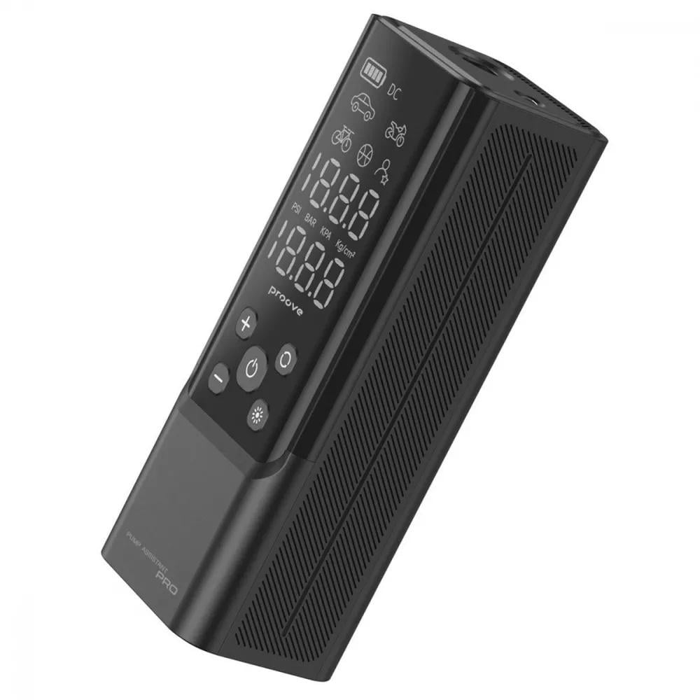 Насос портативний Proove PPAP80010901 7500 мАг Type-C LED-дисплей Black (621150)