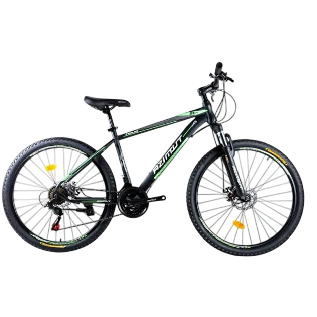 Велосипед гірський Azimut Aqua GFRD Shimano колеса 26" рама 17" Чорно-зелений (25873498)