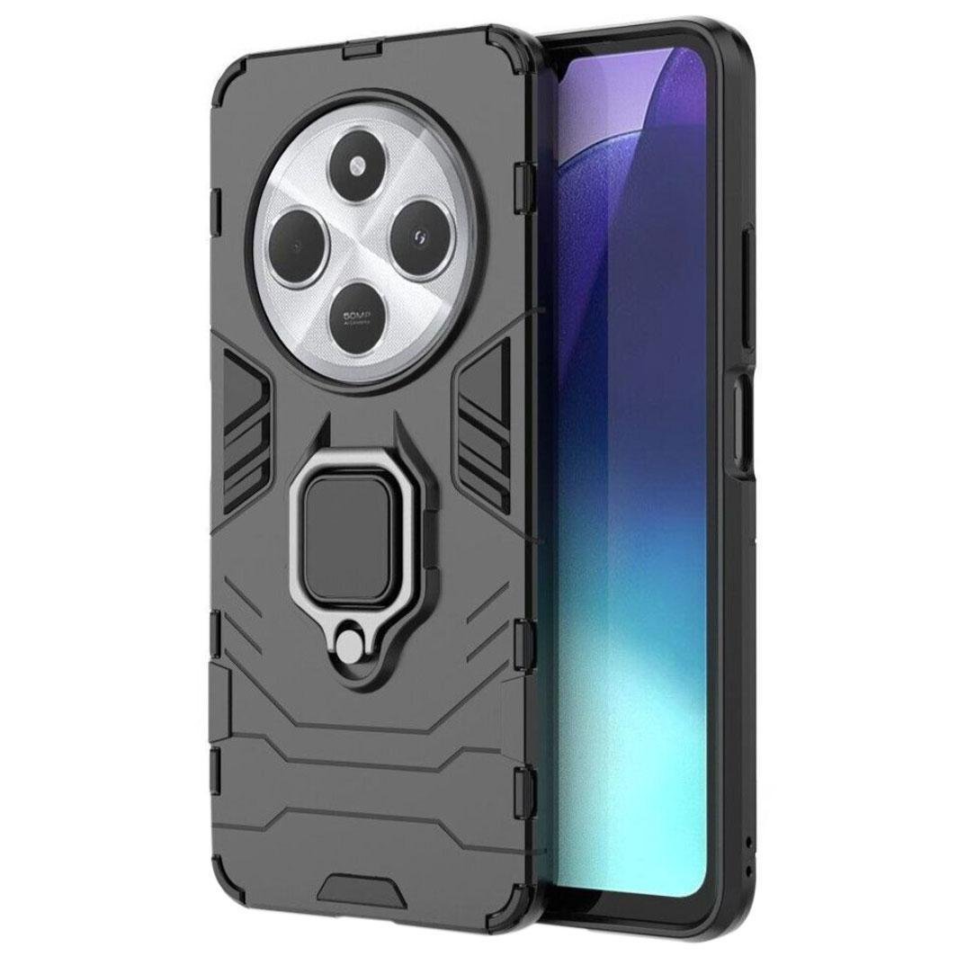 Чехол бампер Primolux Ring Armor для Xiaomi Redmi 14C 4G - Black