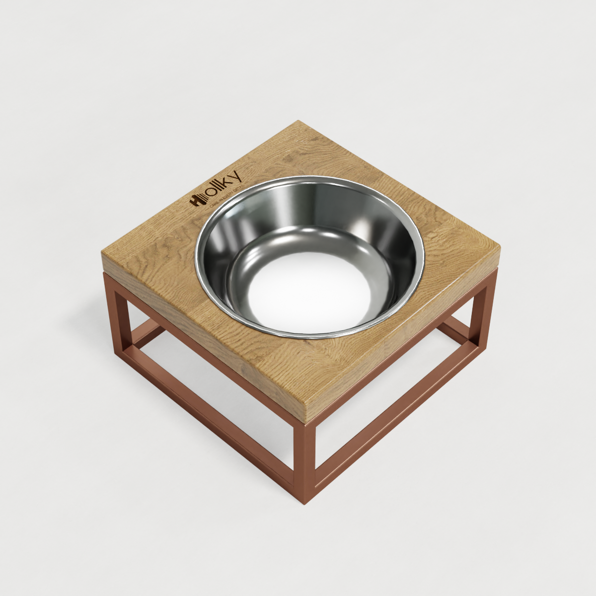 Миска на подставке для кошек и маленьких собак Hollky Base Solo S 0,45 л (S-18187-GLNT) - фото 3 Миска на подставке для кошек и маленьких собак Hollky Base Solo S 0,45 л (S-18187-GLNT) - фото 3
