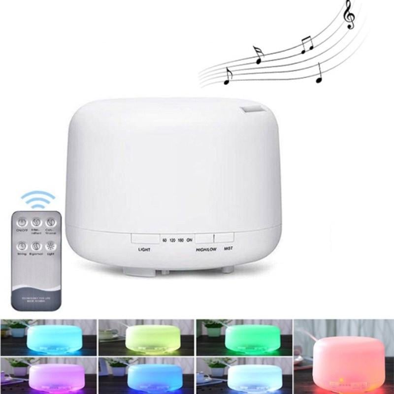 Зволожувач повітря ультразвуковий з RGB-підсвіткою функцією ароматерапії та блютуз-колонкою 7 кольорів - фото 2