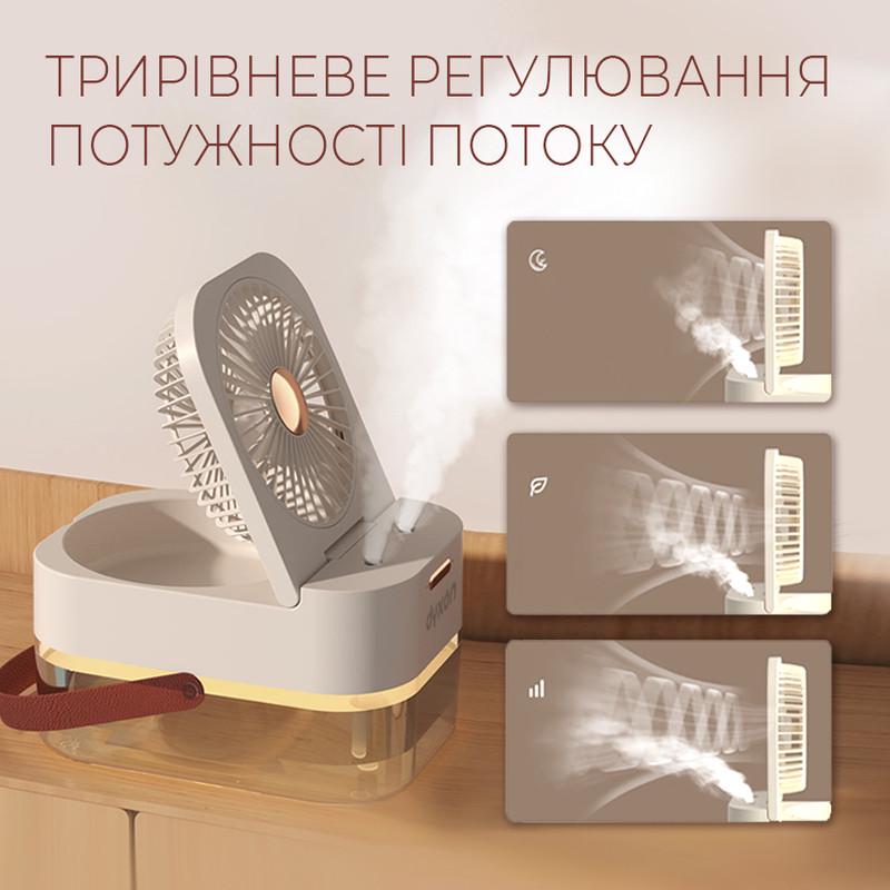 Вентилятор зі зволоженням DYXON MEGAFAN 2002 акумуляторний White (DXNFNMGFN2002W) - фото 3 Вентилятор зі зволоженням DYXON MEGAFAN 2002 акумуляторний White (DXNFNMGFN2002W) - фото 3