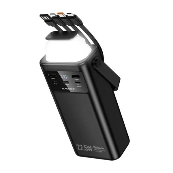 Повербанк Borofone BJ65 High 30000 mAh 22,5W с LED фонариком Li-pol Black (6941991122033)