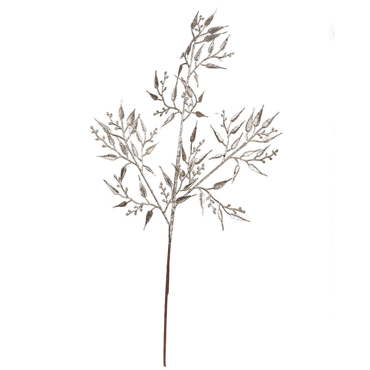 Ветка декоративная YES! Fun 64 см Золотой глиттер