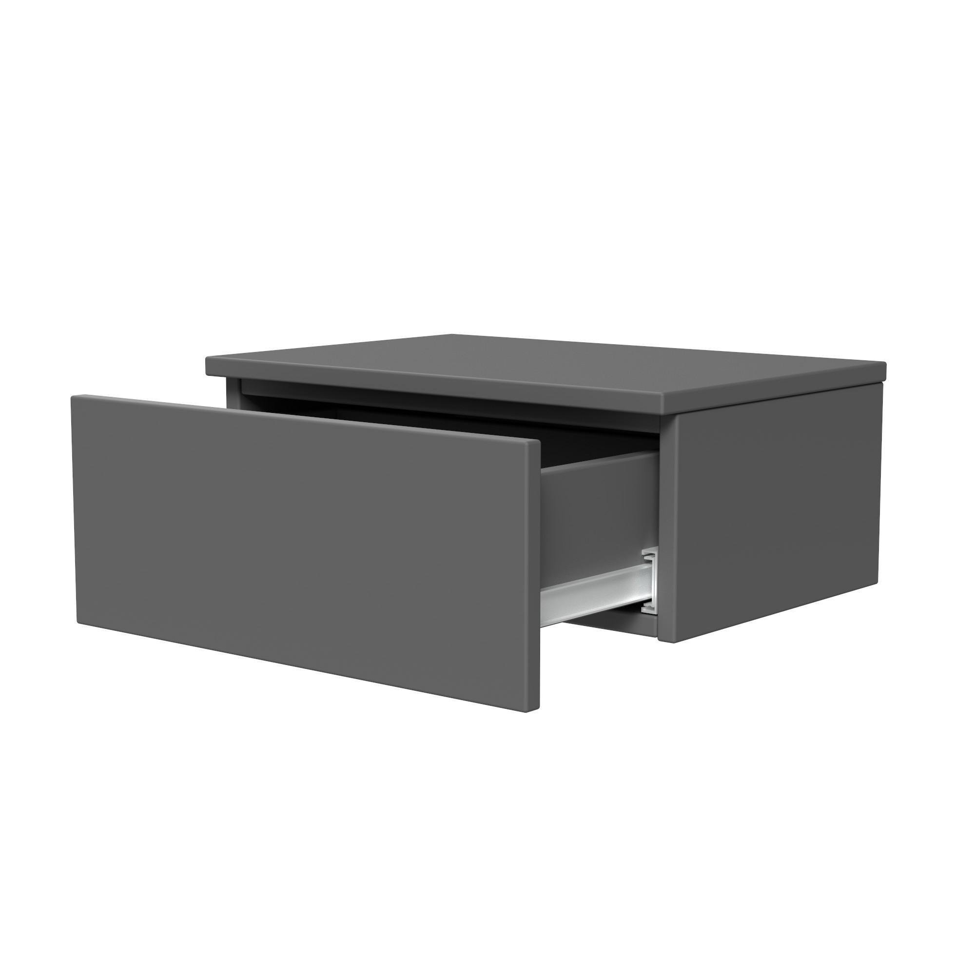 Тумба приліжкова ТП2 SENAM 180х450х310 мм ДСП Сірий Графіт - фото 4 Тумба приліжкова ТП2 SENAM 180х450х310 мм ДСП Сірий Графіт - фото 4