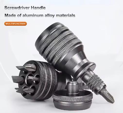 Викрутка комбінована 7в1 з алюмінієвого сплаву для хвостовика 1/4" (660768-1) - фото 6 Викрутка комбінована 7в1 з алюмінієвого сплаву для хвостовика 1/4" (660768-1) - фото 6