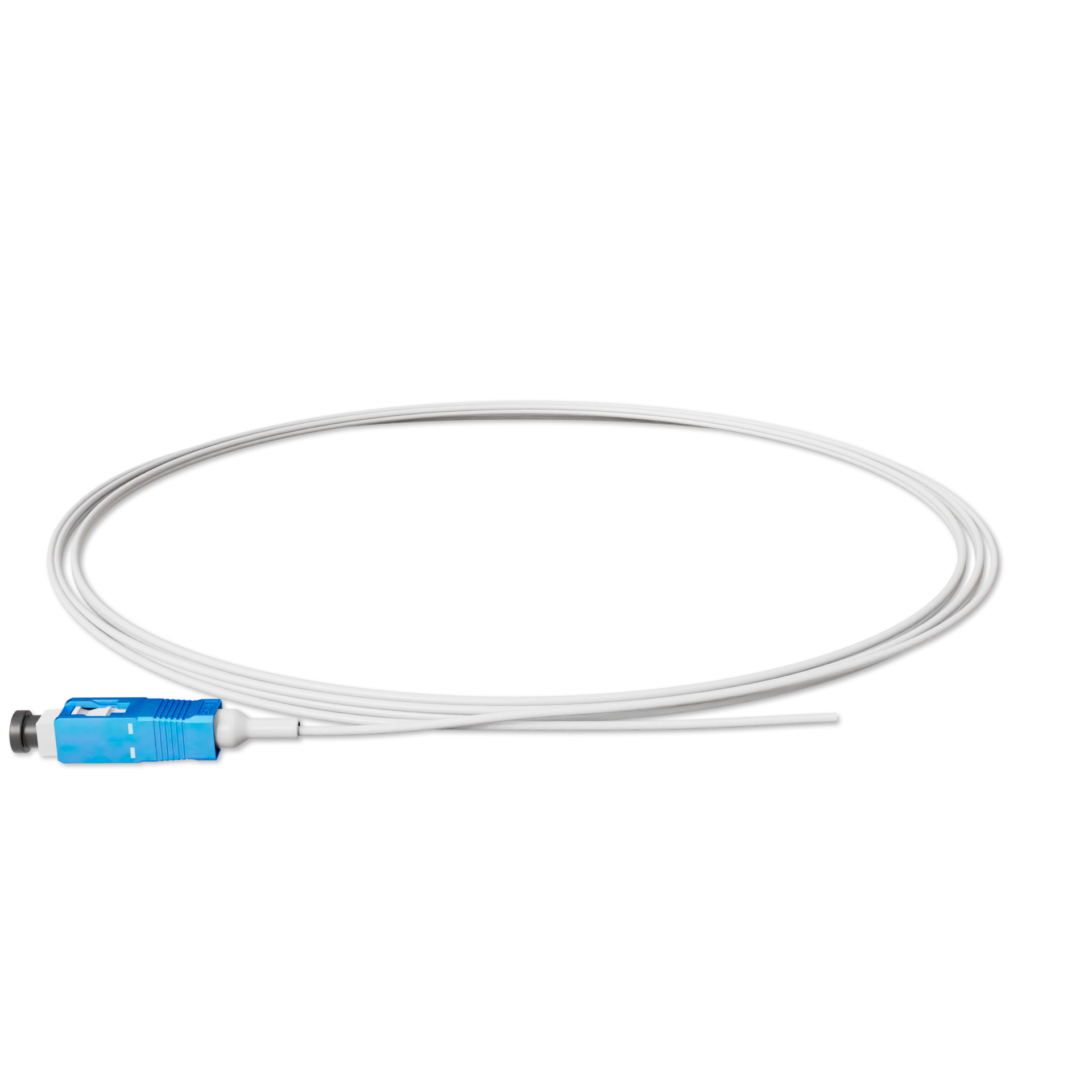 Пігтейл оптичний Simplex SC/UPC LSZH Singlemode G.652.D (SM) 0,9 мм 1,5 м Білий (11265)