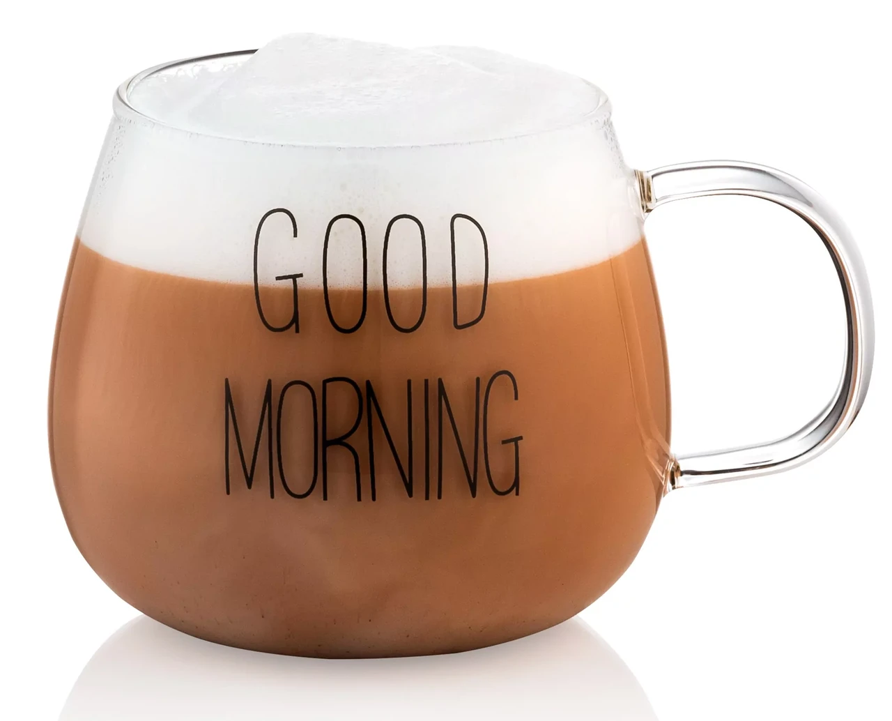 Набор чашек Ardesto Good Morning с ручками боросиликатное стекло 430 мл 2 шт. (AR2643BMR)