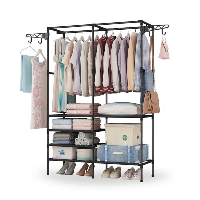 Вішалка для одягу Simple Coat Rack Double Row 8518 Чорний - фото 2