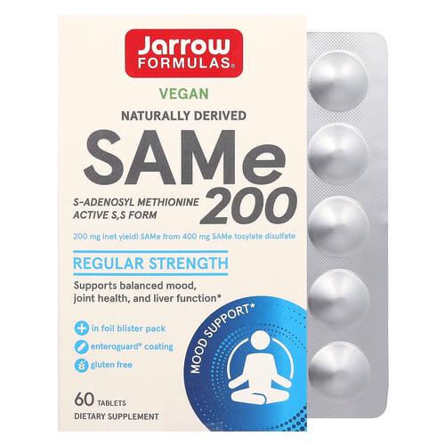 Пищевая добавка SAM-e Jarrow Formulas SAMe 200мг 60 табл. (JRW-20016)