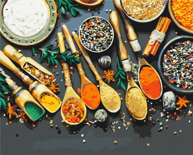 Картина по номерам Brushme Ароматные специи 40x50 см (BSM-B53398) Картина по номерам Brushme Ароматные специи 40x50 см (BSM-B53398)