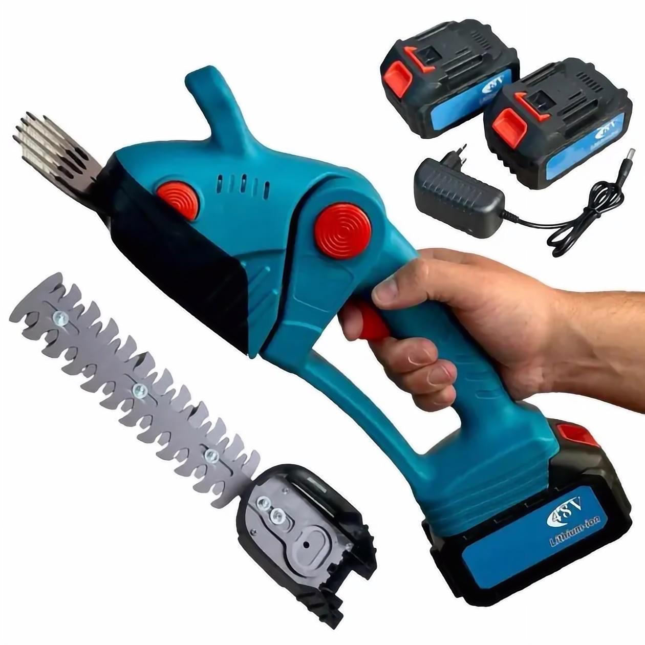 Аккумуляторные ножницы-кусторезы на 36V 6.0Ah с 2 насадками по уходу за садом в кейсе - фото 2 Аккумуляторные ножницы-кусторезы на 36V 6.0Ah с 2 насадками по уходу за садом в кейсе - фото 2