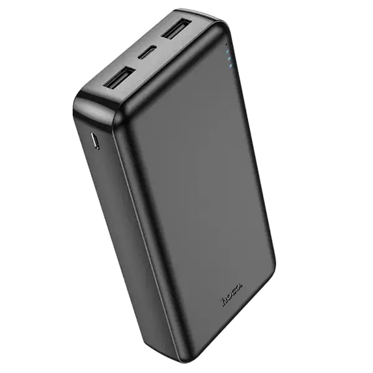 Повербанк Hoco J100A micro-USB Type-C быстрая зарядка 20000 mAh 10W Черный (PJ100AB)