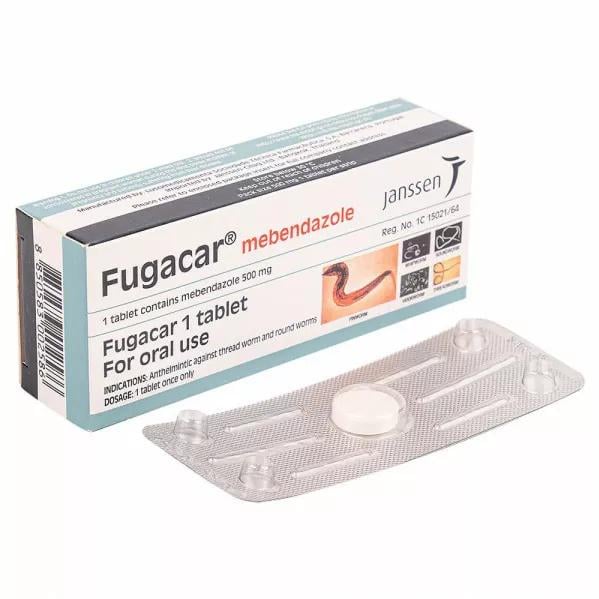 Препарат от паразитов Fugacar Janssen широкого спектра 1 шт. (1604243077)