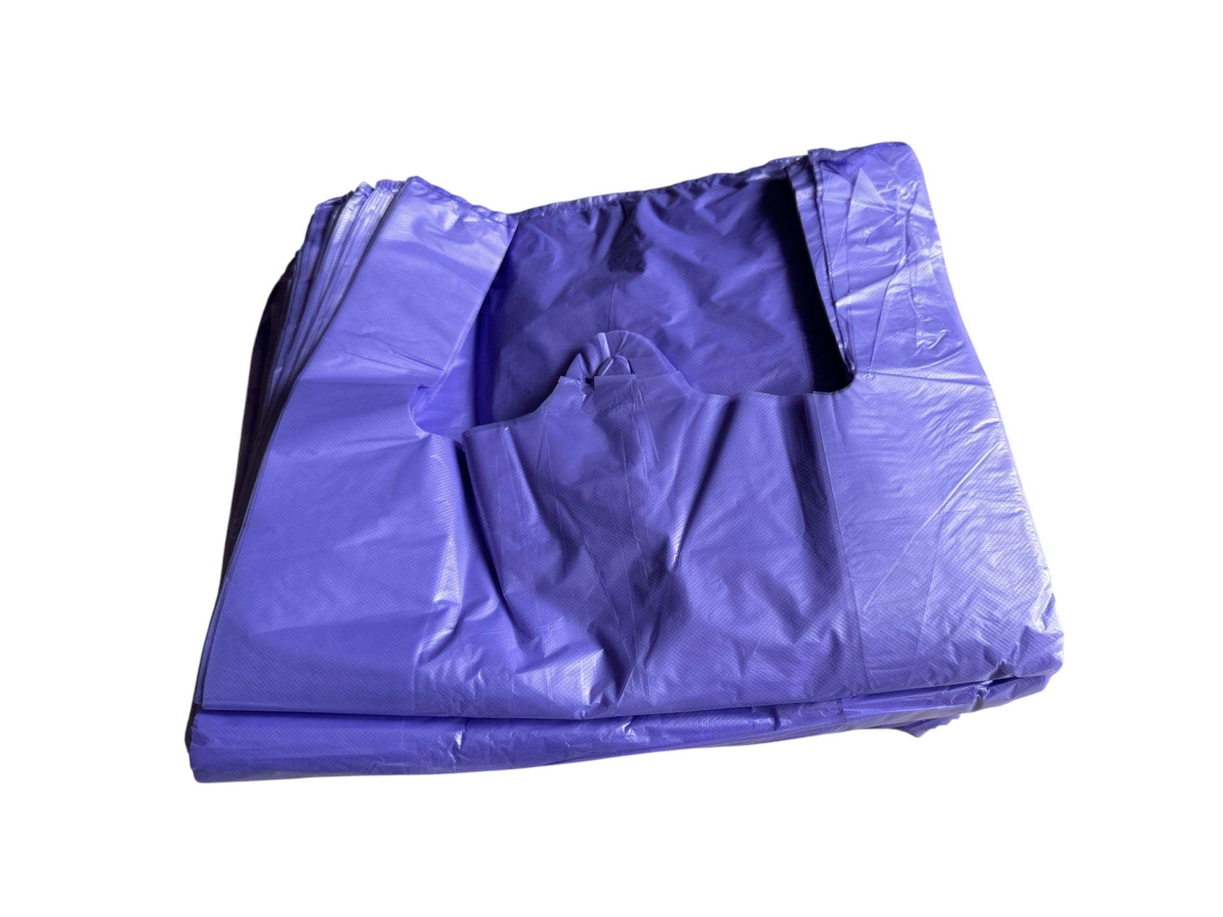 Пакет майка с ручками 30х45 см 50 шт. Фиолетовый (27731544) - фото 3