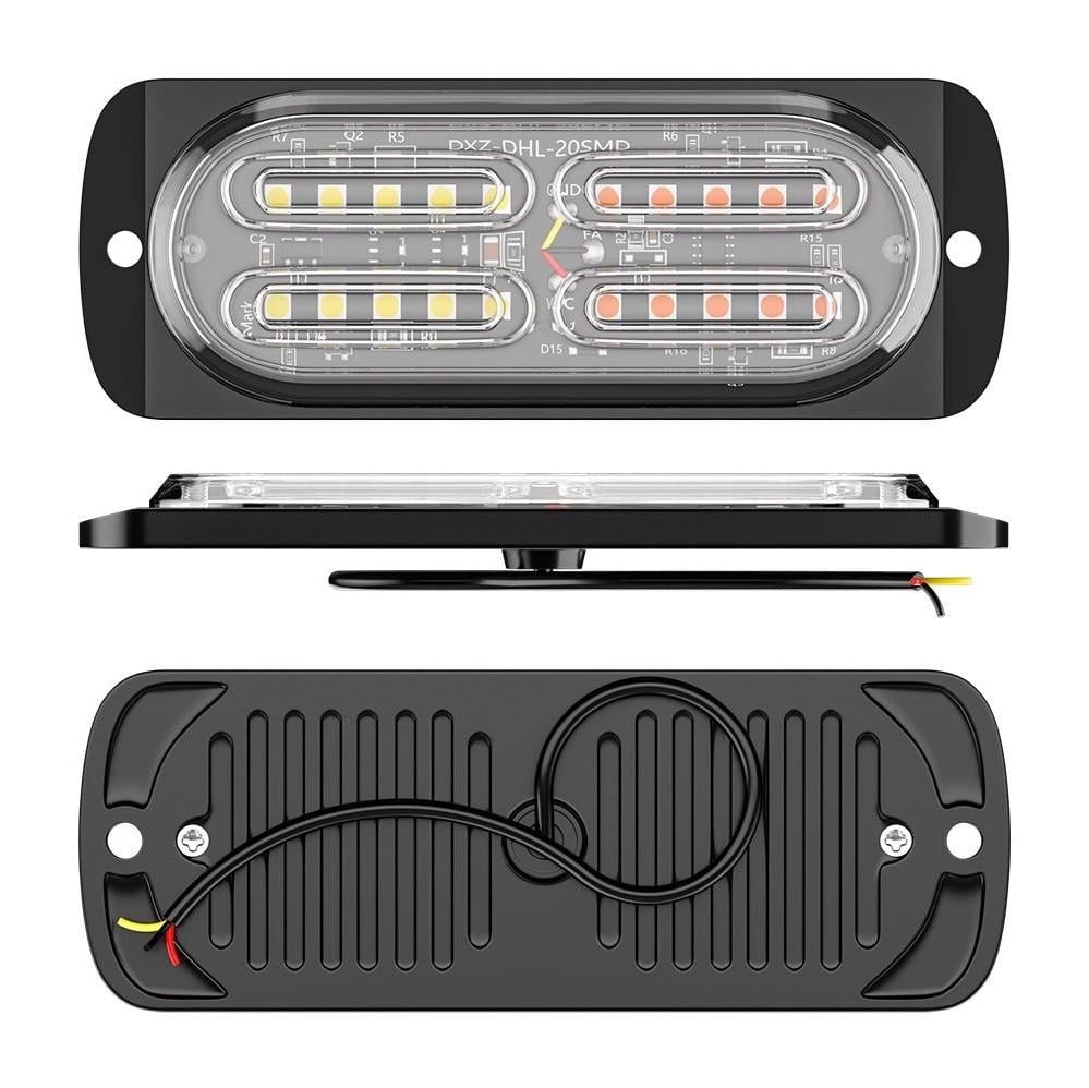 Стробоскоп 20 LED 12-24V 12 режимів Жовтий (4275) - фото 8 Стробоскоп 20 LED 12-24V 12 режимів Жовтий (4275) - фото 8