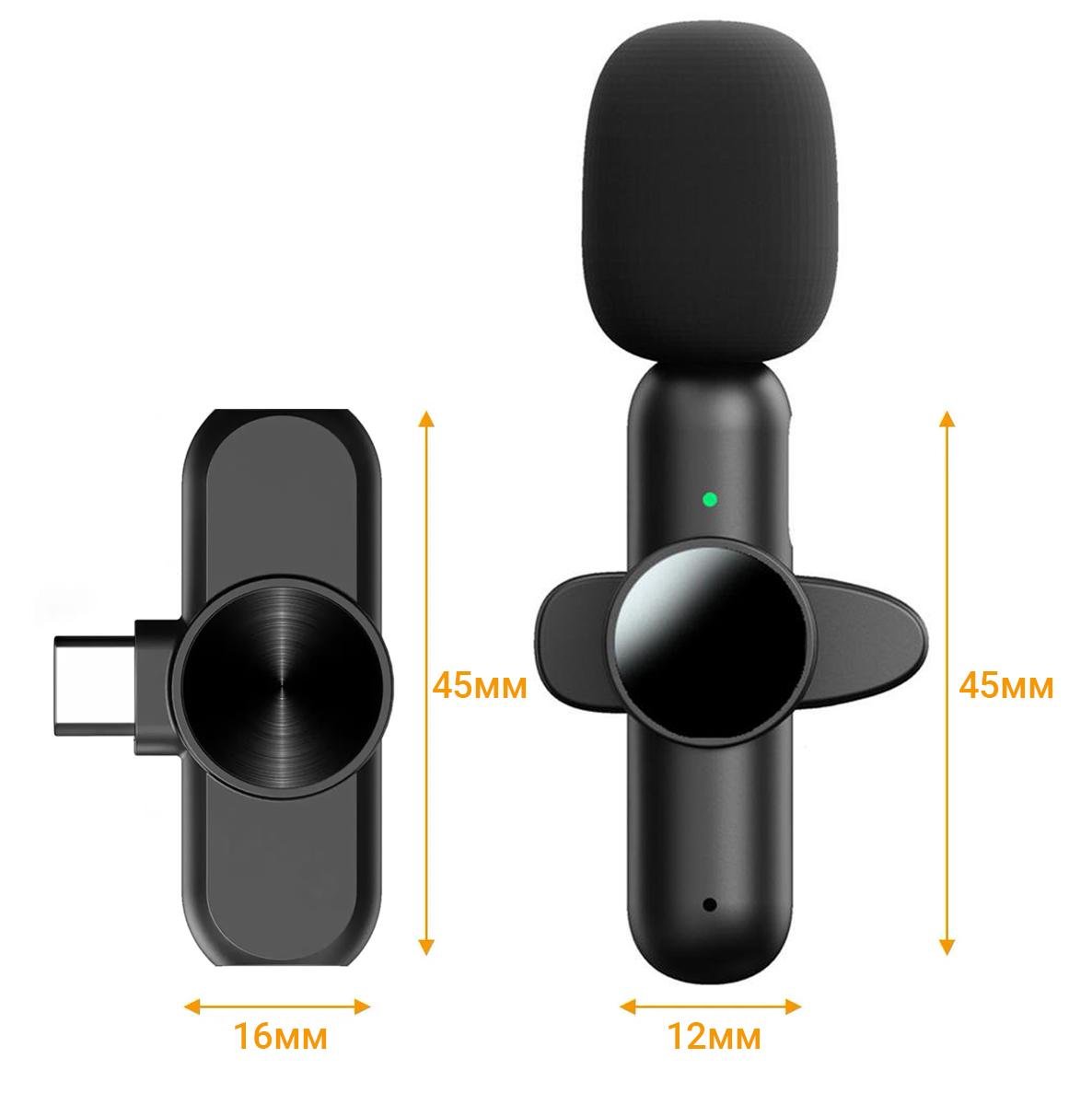 Микрофон беспроводной петличный Type-C Savetek P28 для смартфона/ноутбука/планшета 2,4 ГГц - фото 4