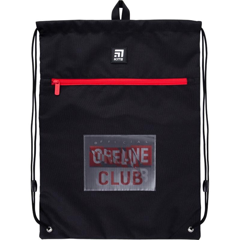 Сумка для взуття KITE Education з кишенею 49х36 см Чорний (K21-601L-3)