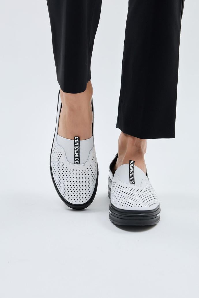 Мокасини жіночі LONZA шкіряні р. 41 Білий (198385) - фото 3 Мокасини жіночі LONZA шкіряні р. 41 Білий (198385) - фото 3