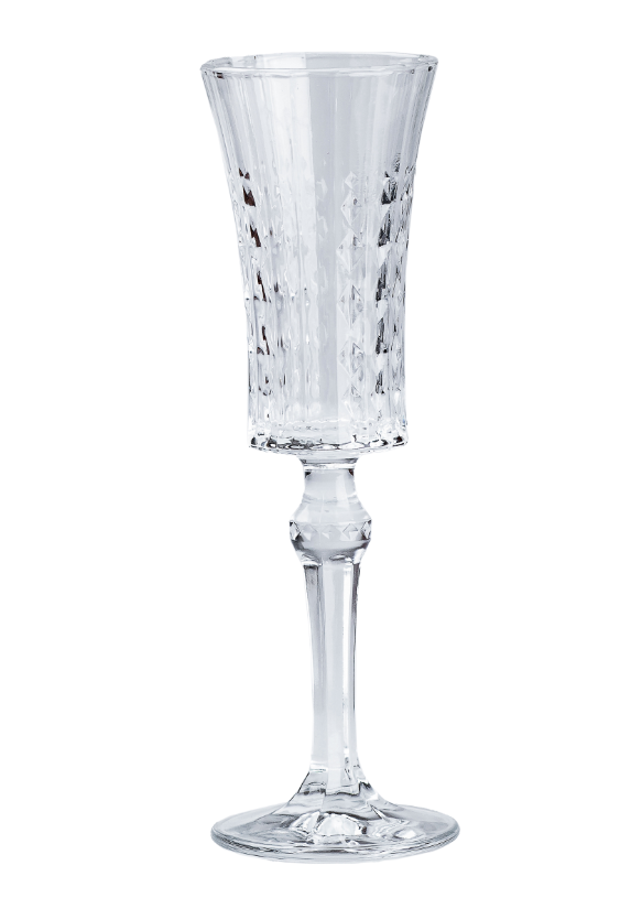 Набір бокалів для шампанського на високій ніжці під кришталь 6 шт. по 145 мл Прозорий - фото 3