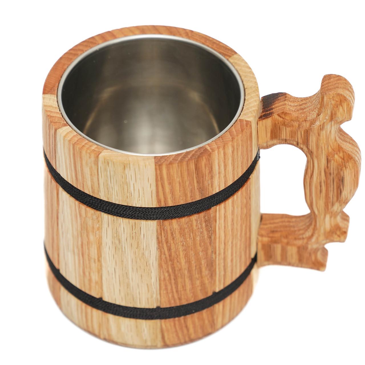 Кухоль пивний з металевою вставкою (1390581456) - фото 4 Кухоль пивний з металевою вставкою (1390581456) - фото 4