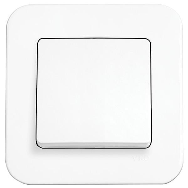 Выключатель одноклавишный Viko Rollina Белый (27548792)
