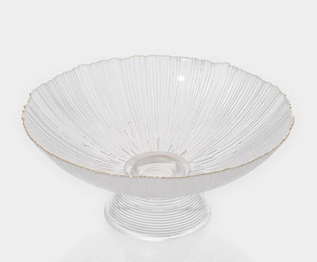 Фруктівниця YIWU HP-19-46-1 скляна 25 см Напівпрозора (HP-19-46-1) - фото 2 Фруктівниця YIWU HP-19-46-1 скляна 25 см Напівпрозора (HP-19-46-1) - фото 2