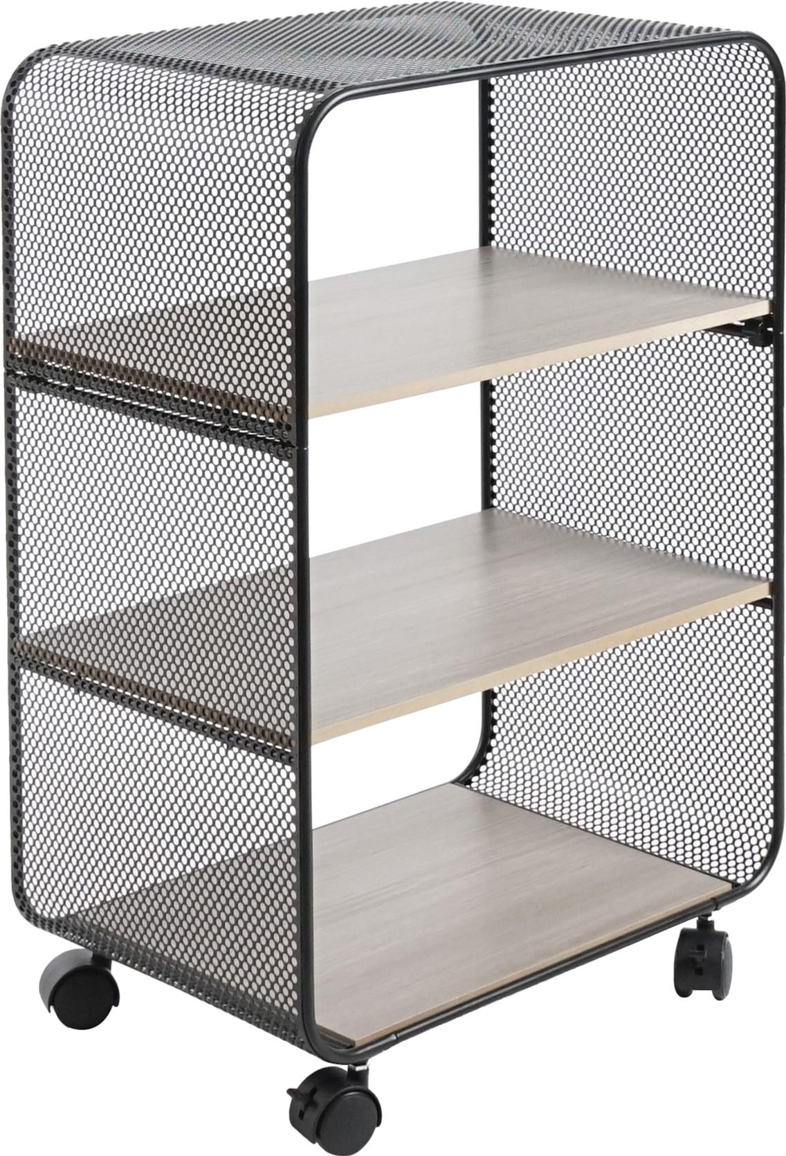 Этажерка Eco Fabric 4-х ярусная металлическая с деревянными полками на колесах 43,5х27,5х64,5 см (2d984957) Этажерка Eco Fabric 4-х ярусная металлическая с деревянными полками на колесах 43,5х27,5х64,5 см (2d984957)