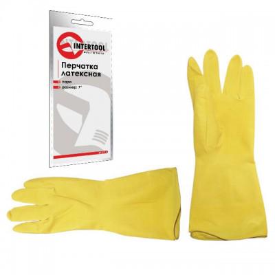 Рукавичка латексна Intertool SP-0018 L 9"