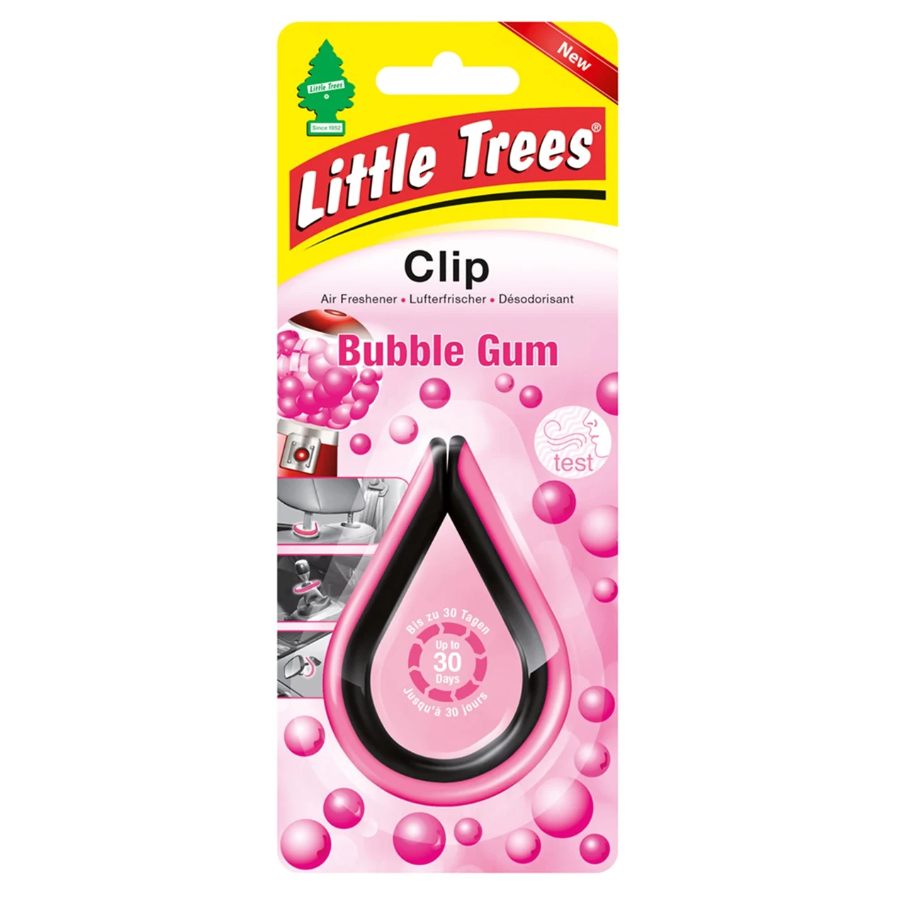 Ароматизатор для салону авто Little Trees Clip Жувальна гумка 30 г Ароматизатор для салону авто Little Trees Clip Жувальна гумка 30 г