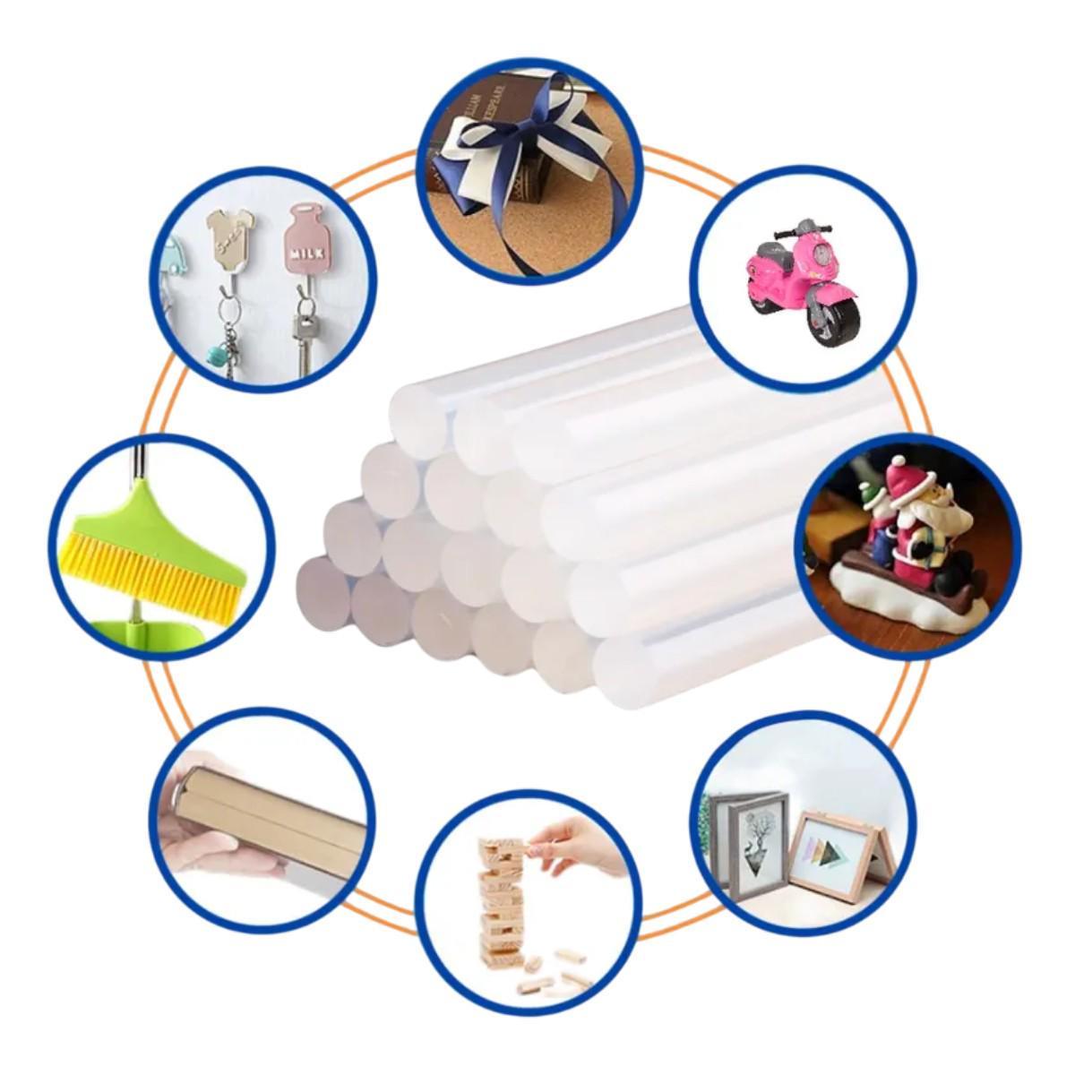 Набір пістолет клейовий JDER із клейовими стрижнями 1 кг - фото 6