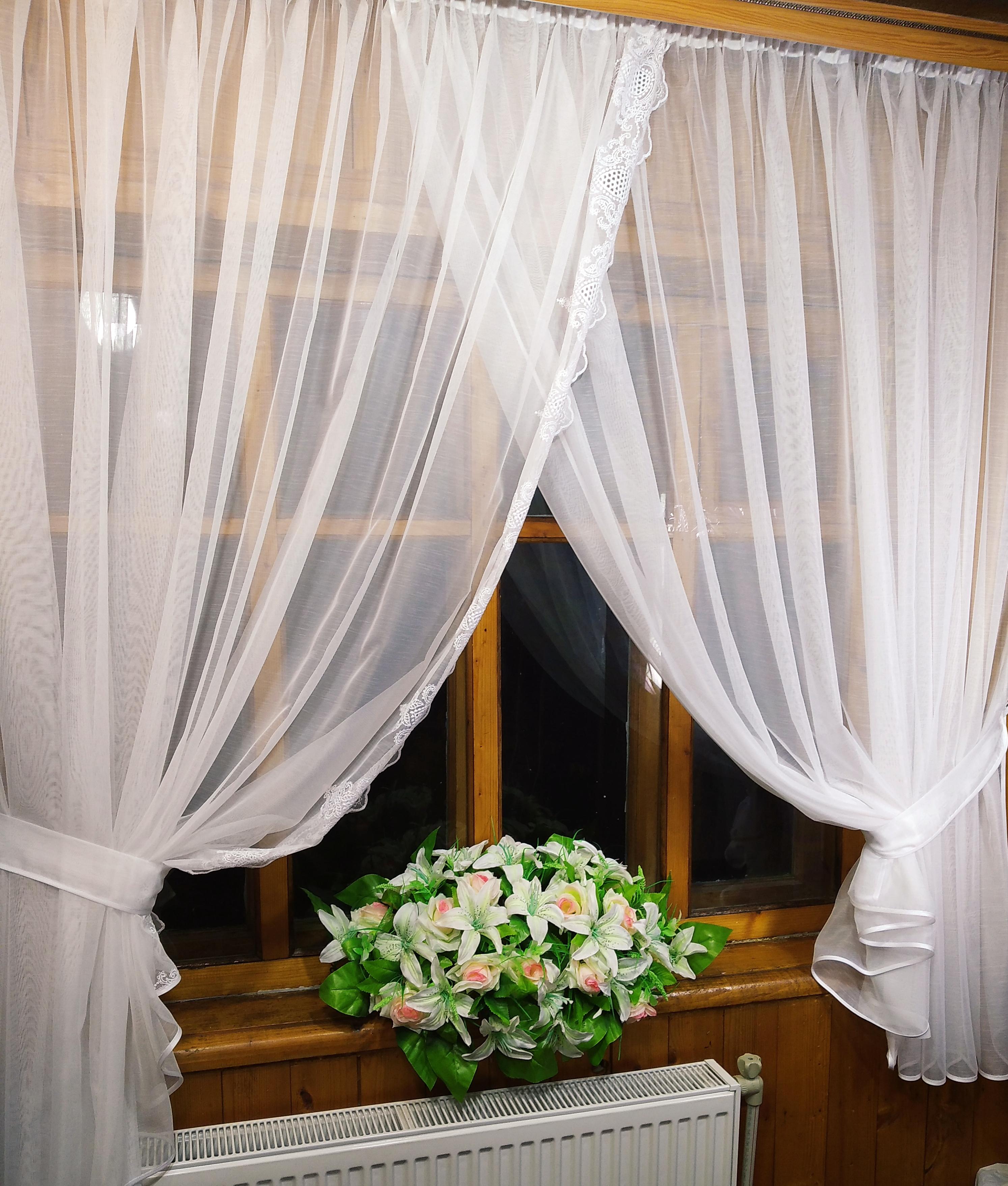 Занавеска короткая готовая Полина Бамбук Белый (1227975196) - фото 3