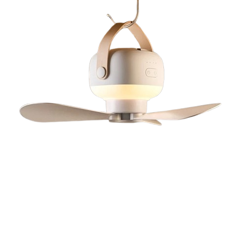 Вентилятор-ліхтар стельовий 2в1 з москітною сіткою з настільним каркасом регульований нічник White (77251)