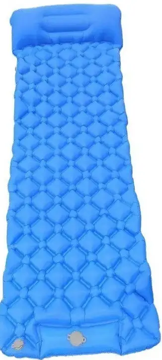 Матрац надувний із вбудованим насосом 195х60 см Синій (30241324) - фото 10