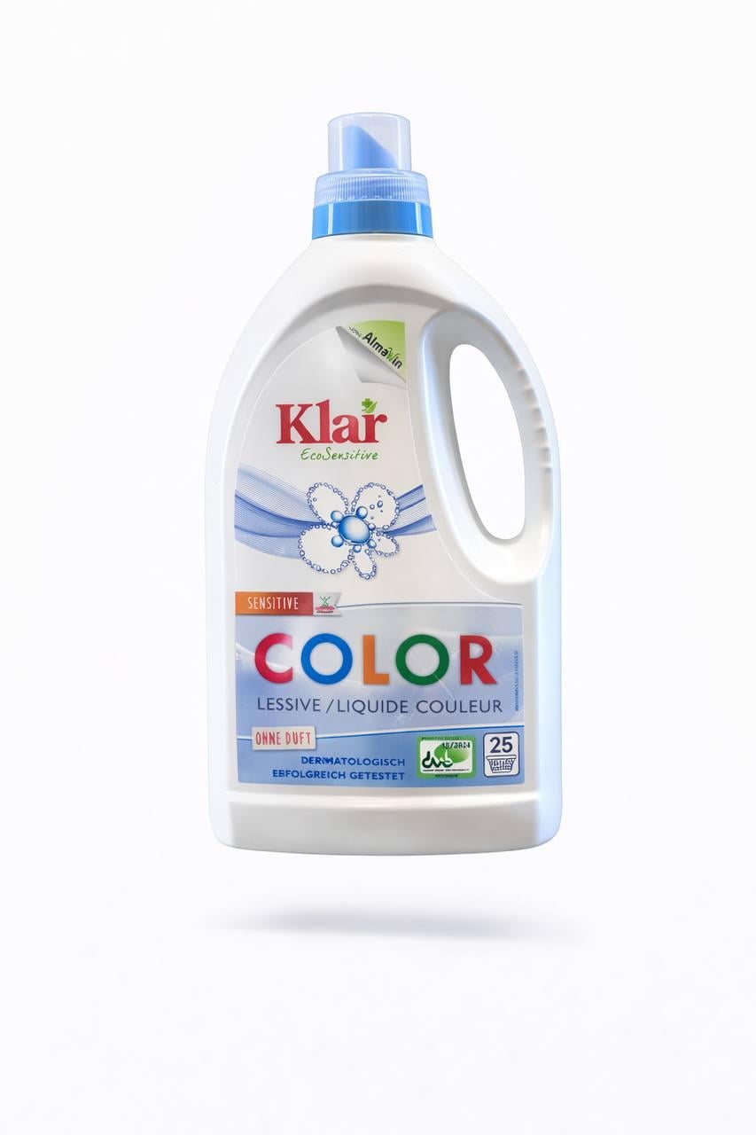 Пральний засіб рідкий Klar color без запаху 1,5 л