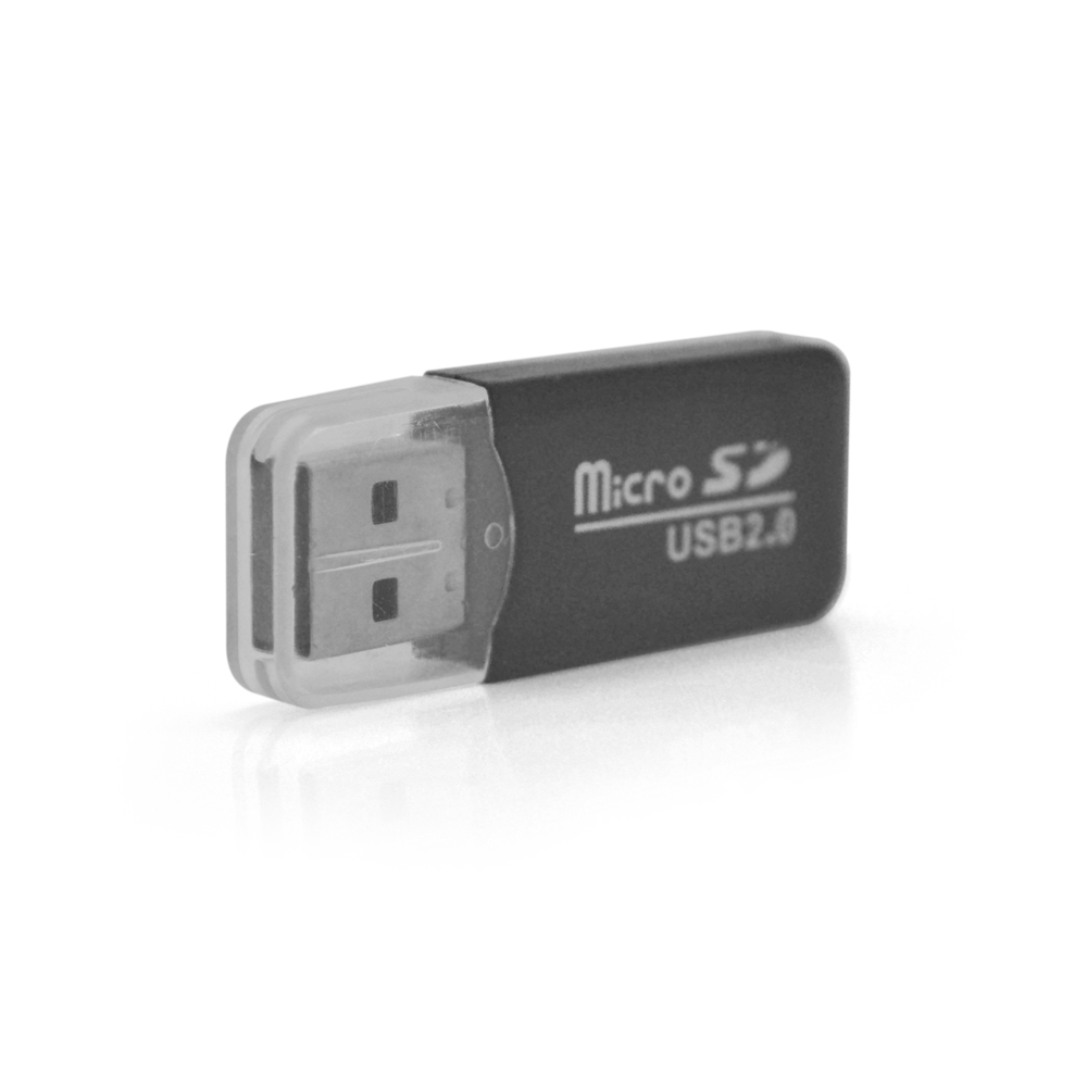 Кардридер Merlion CRD-1BK USB2.0 для TF Micro SD Черный (1032)