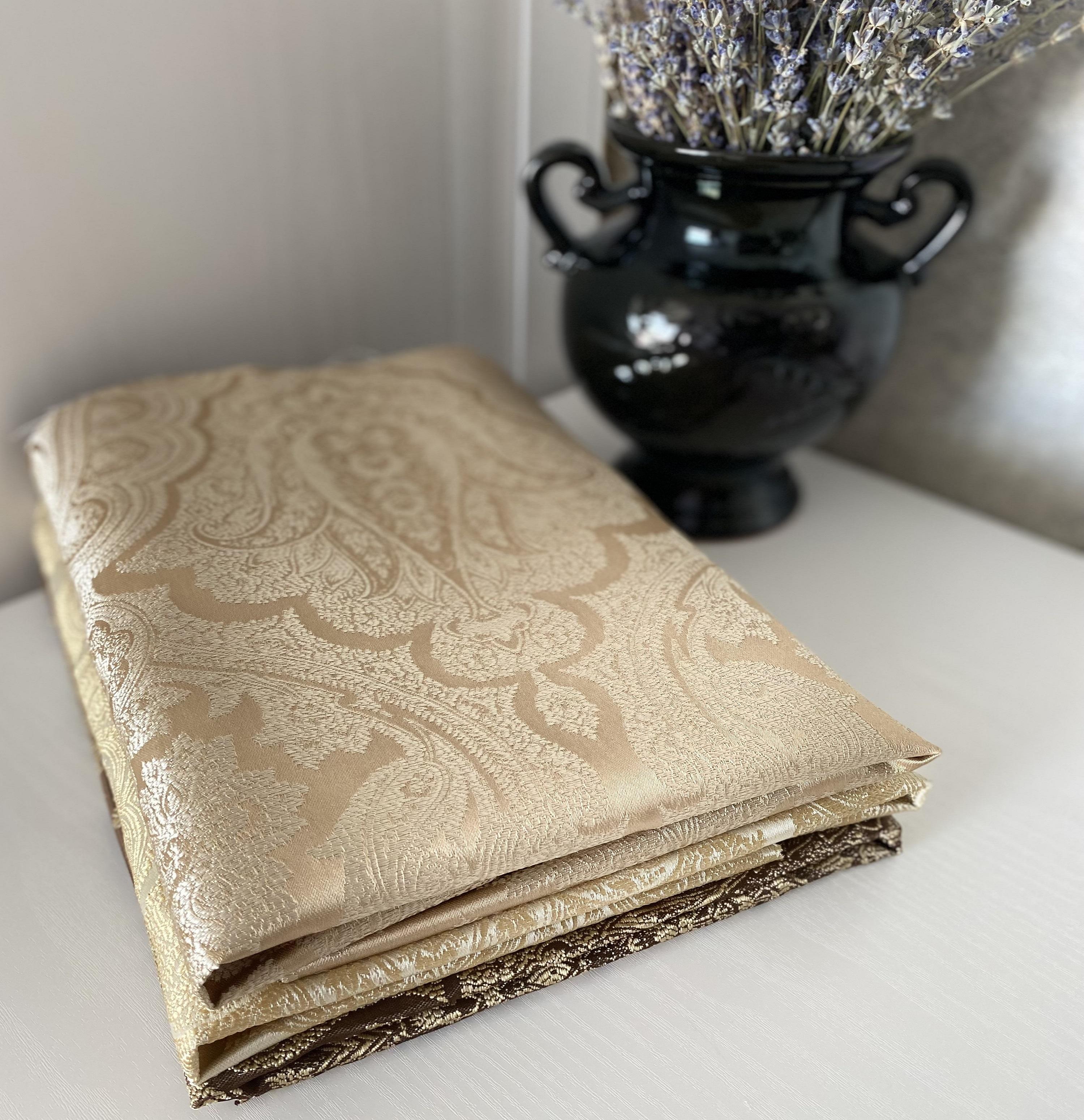 Тканина жакард Mebellini Валенсія 145 см Капучино (MTEP2000-003) - фото 3 Тканина жакард Mebellini Валенсія 145 см Капучино (MTEP2000-003) - фото 3