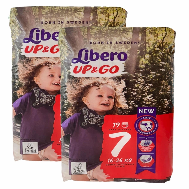 Підгузки-трусики дитячі Libero Up & Go 7 16-26 кг 38 шт. (110170292)