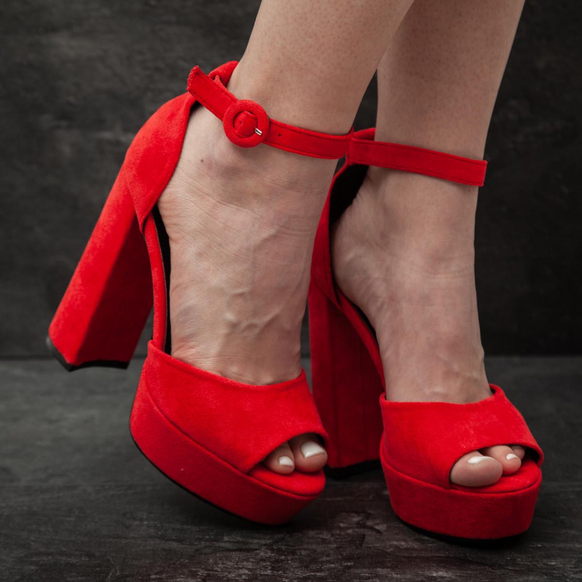 Босоножки женские Fashion р. 40 25,5 см Красный (2952)
