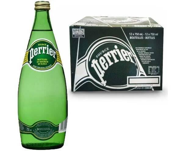 Вода минеральная газированная PERRIER 12 шт. х 0,75 л (18826)
