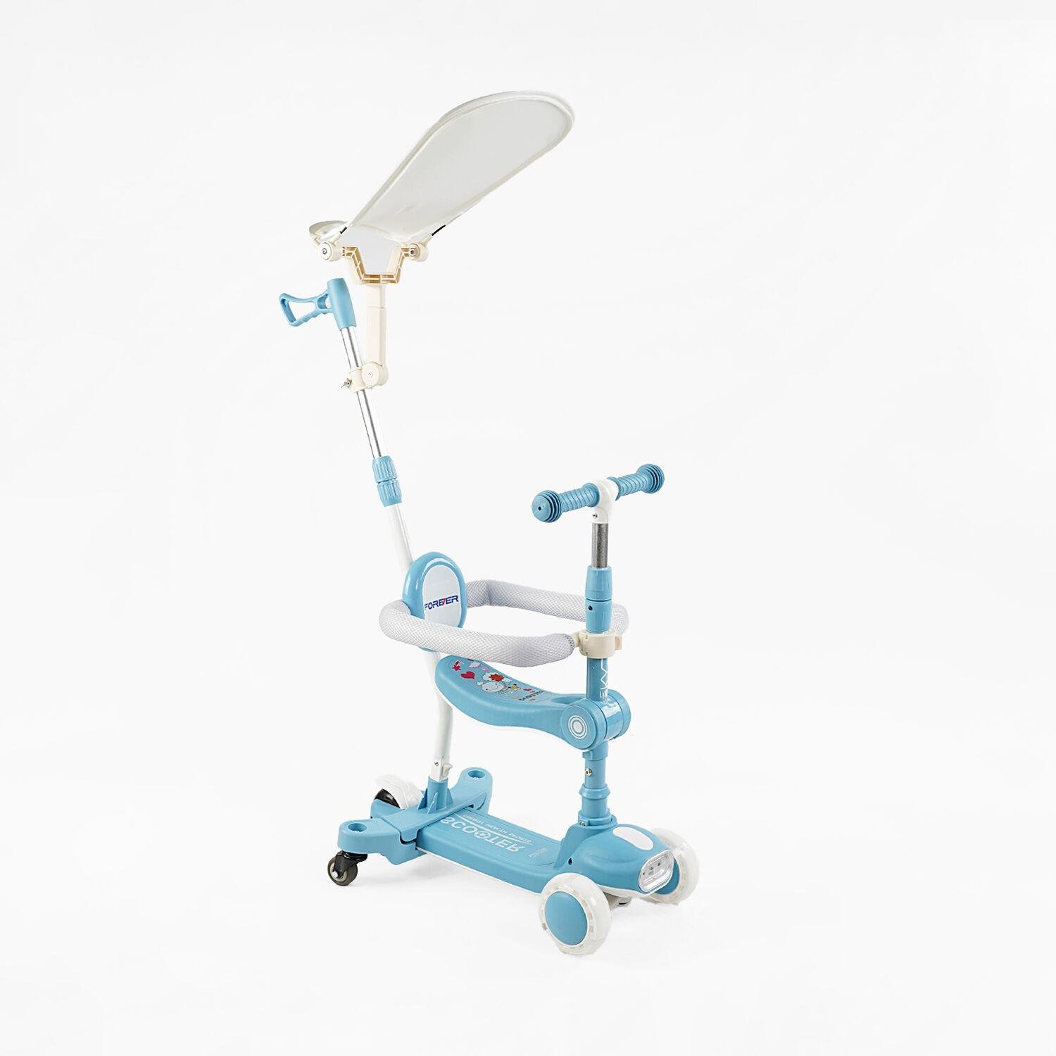 Самокат Skyper 5в1 BT-41722/8 украинская озвучка и подсветка платформы/защитный бампер/в коробке/колеса PU со светом 125х40 мм (25010801)