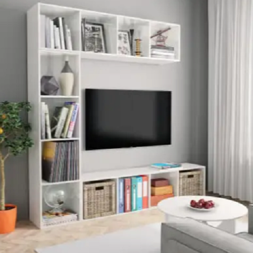 Этажерка для книг и декора на 4 ячейки Белый (Р28) - фото 4