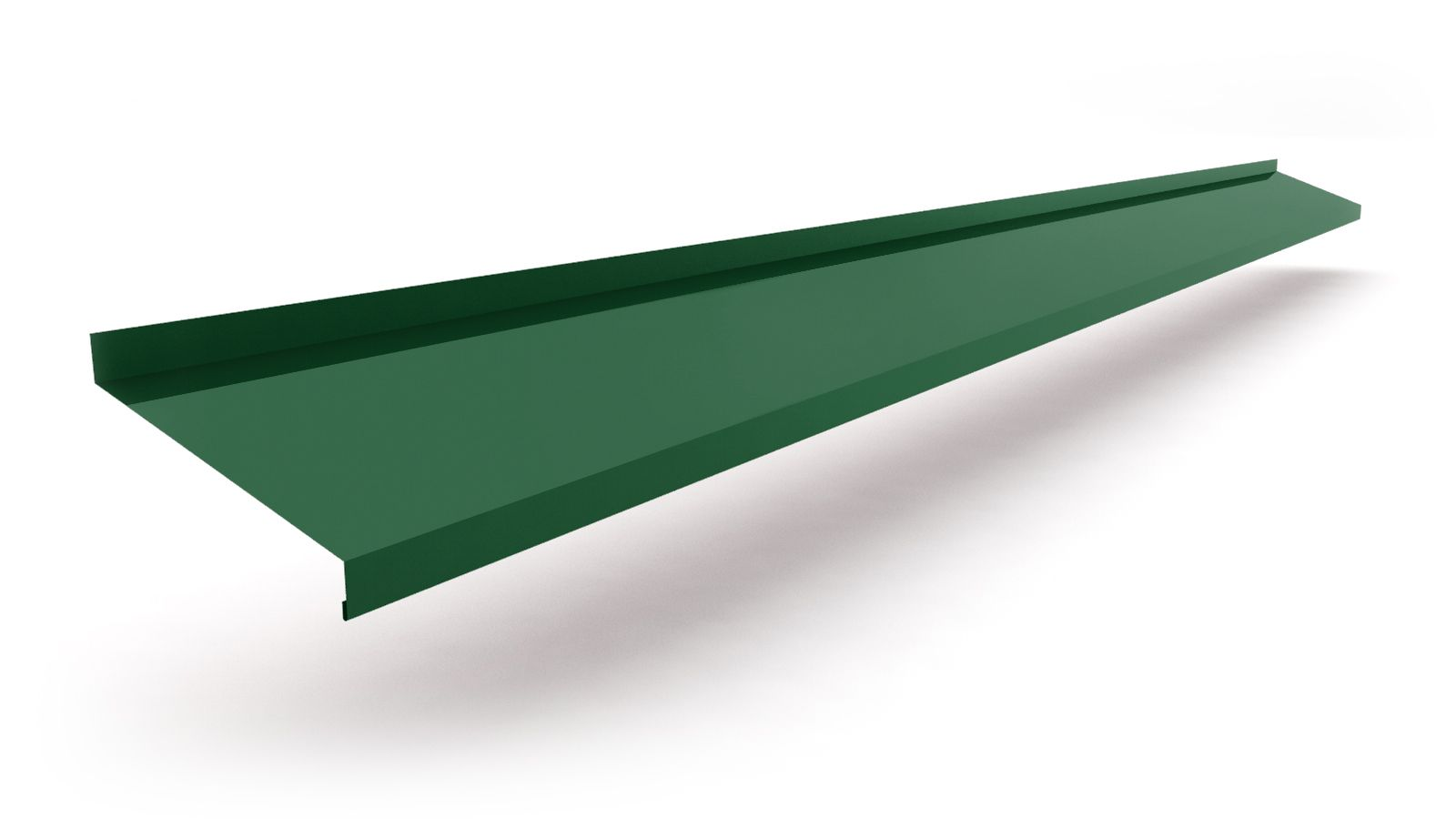 Ламель для забора ZN140 100 мм/2 м матовый RAL6020 (110682)