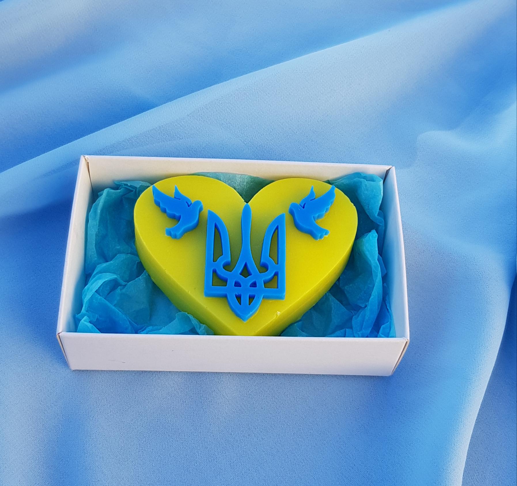 Мыло сувенирное Сердце Украины (AS00071)