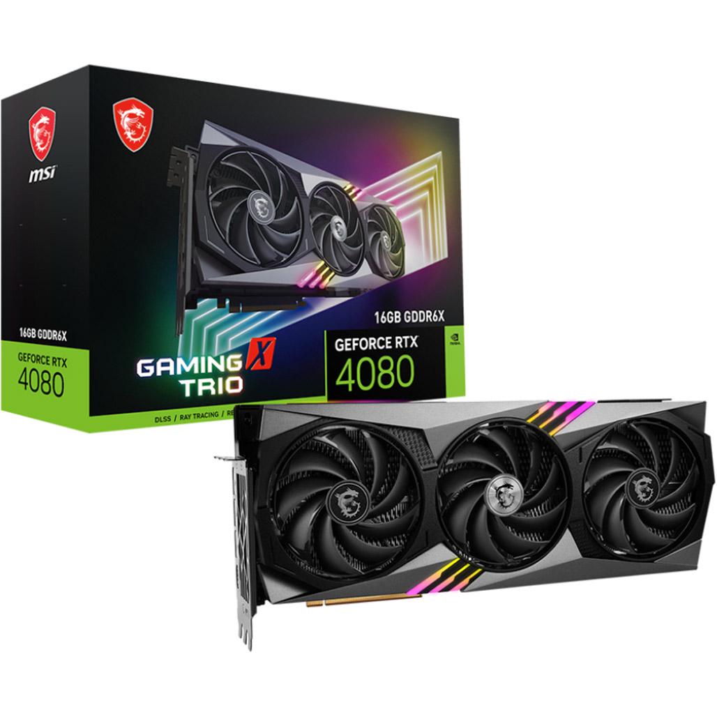 Видеокарта MSI GeForce RTX 4080 16GB Gaming X Trio