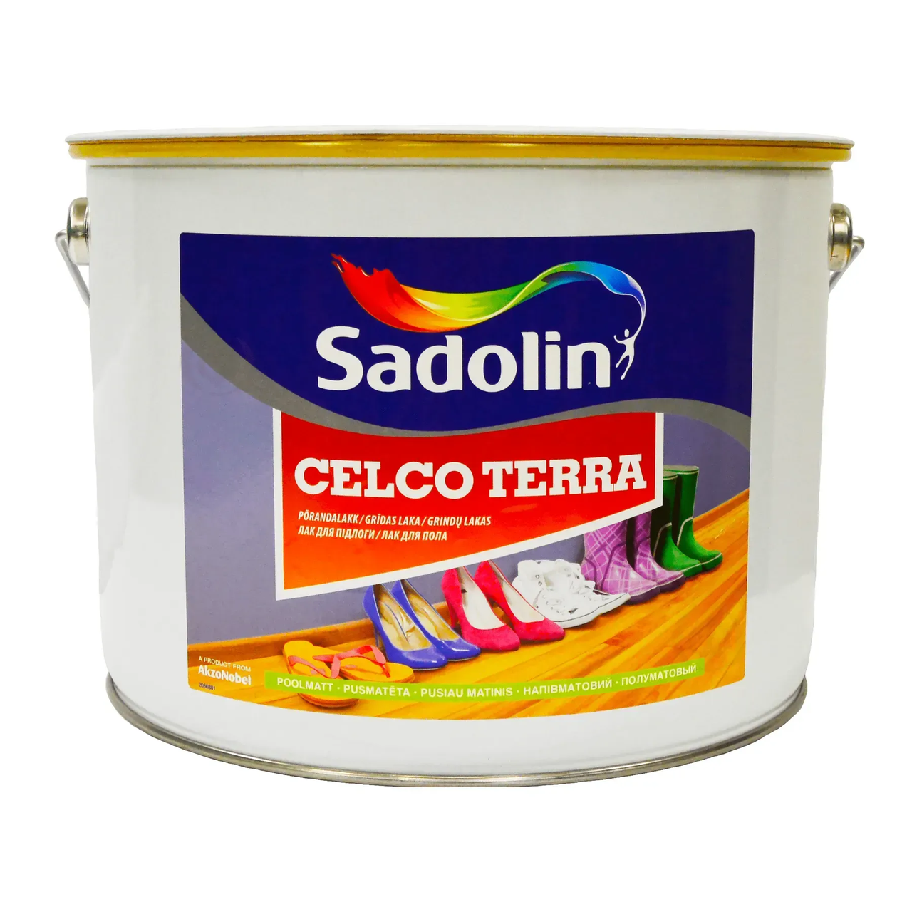 Лак напольный Sadolin Celco Terra уретаново-алкидный полуматовый 10 л (2893936011)