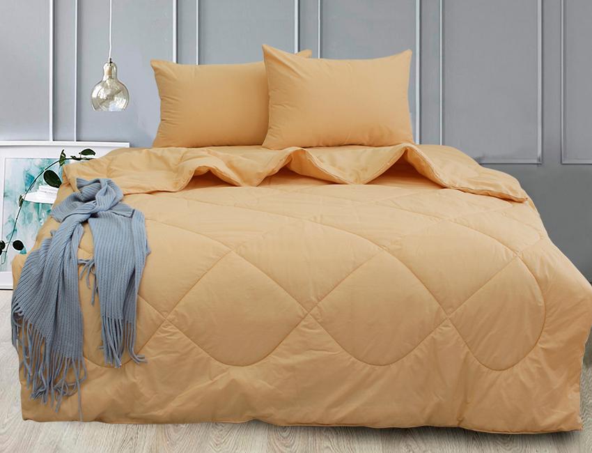 Комплект постельного белья TAGtekstil ранфорс (с одеялом) Elegant Apricot Cream Полуторный / 145х215см 518633842